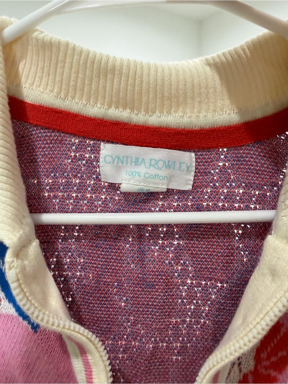 Cynthia Rowley Pink Cherry & Fruit Knit Polo - Picture 4 of 4